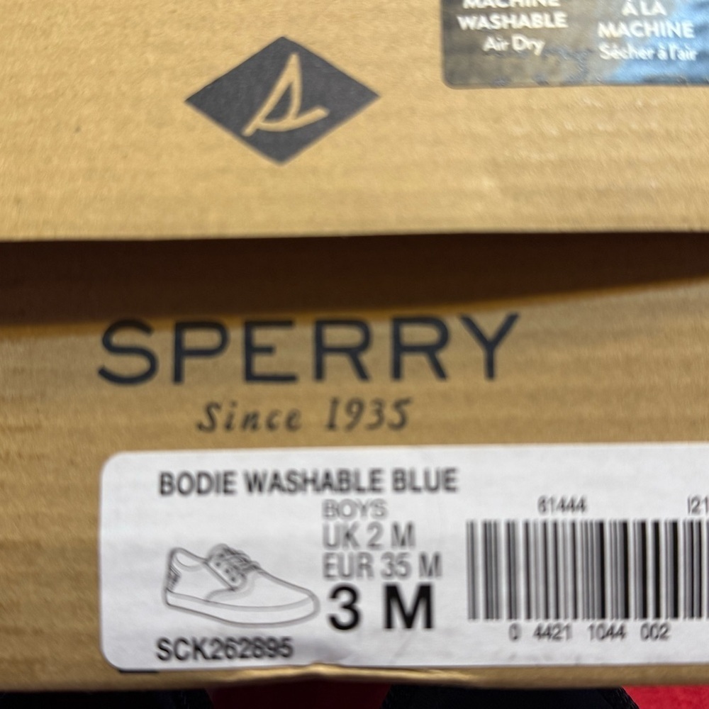 Sperry Bodie Washable Blue Boys Shoes - Picture 5 of 5